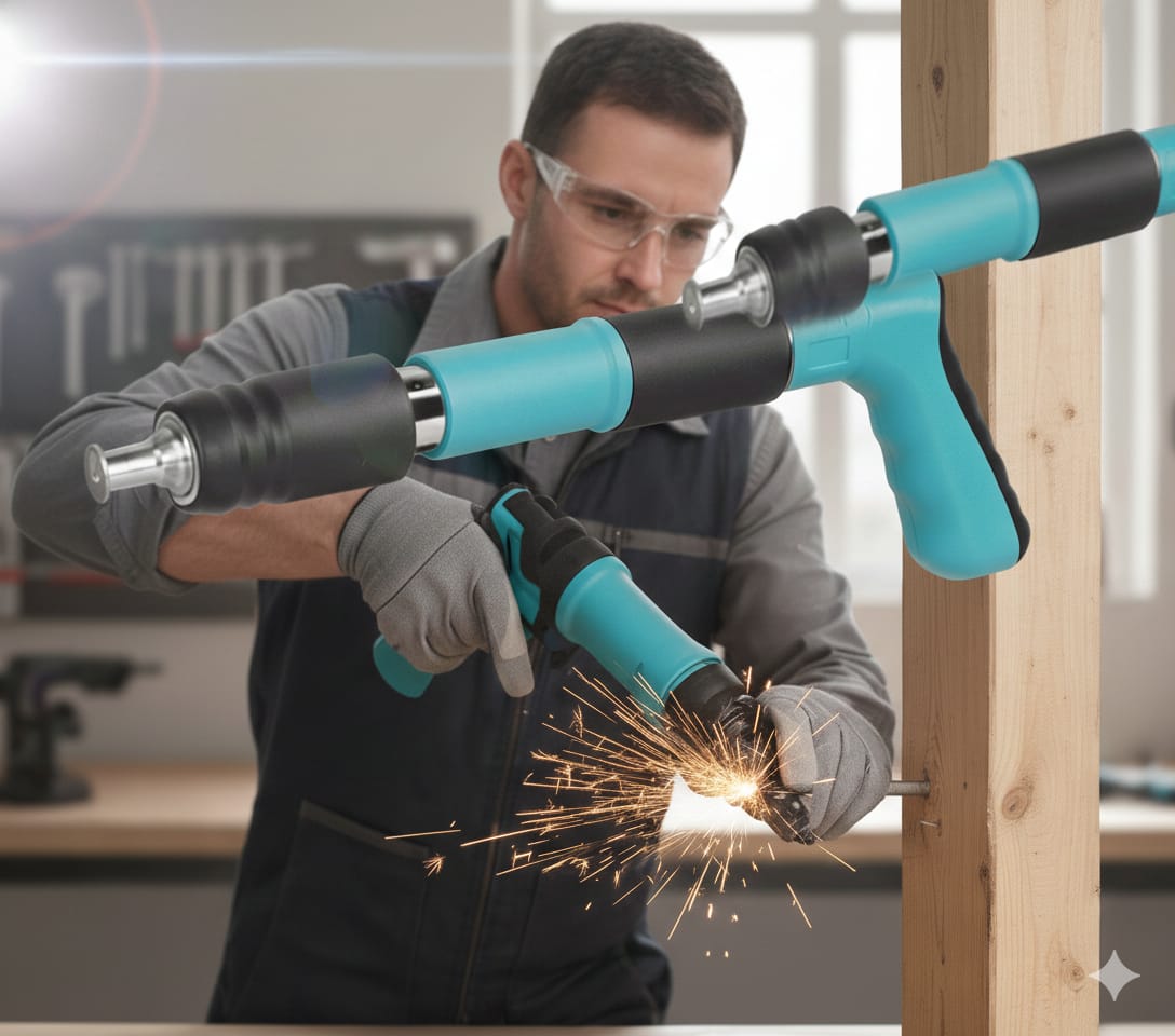 Vista 2 de TRV01T Pistola clavadora manual de impac - COLOR: NEGRO